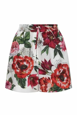 Dolce & Gabbana MULTIKOLOR Szorty z motywem kwiatowym