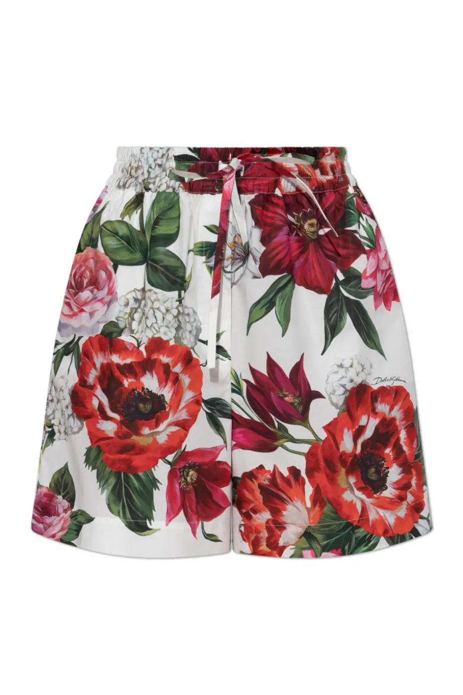 Dolce & Gabbana MULTIKOLOR Szorty z motywem kwiatowym