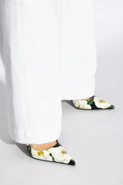 Dolce & Gabbana MULTIKOLOR Buty na obcasie z motywem kwiatowym