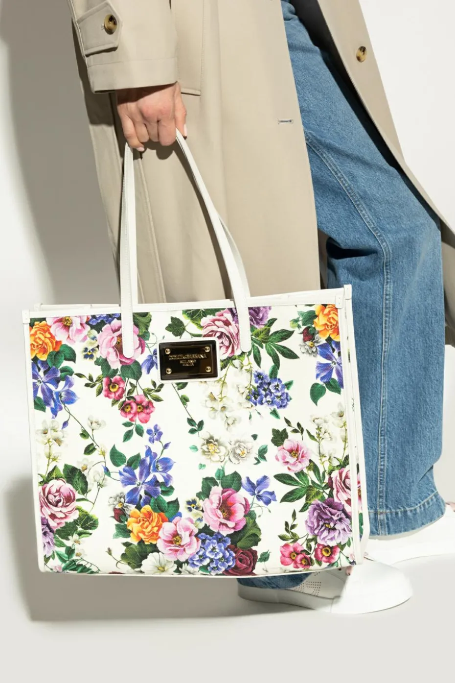 Dolce & Gabbana MULTIKOLOR Torba typu `shopper` z motywem kwiatowym