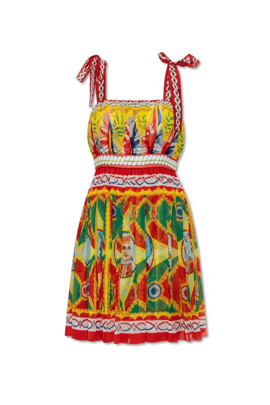Dolce & Gabbana MULTIKOLOR Sukienka ze wzorem `Carretto`