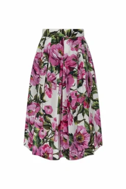 Dolce & Gabbana MULTIKOLOR Spódnica z motywem kwiatowym
