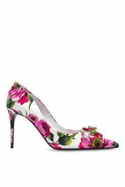Dolce & Gabbana MULTIKOLOR Szpilki z motywem kwiatowym