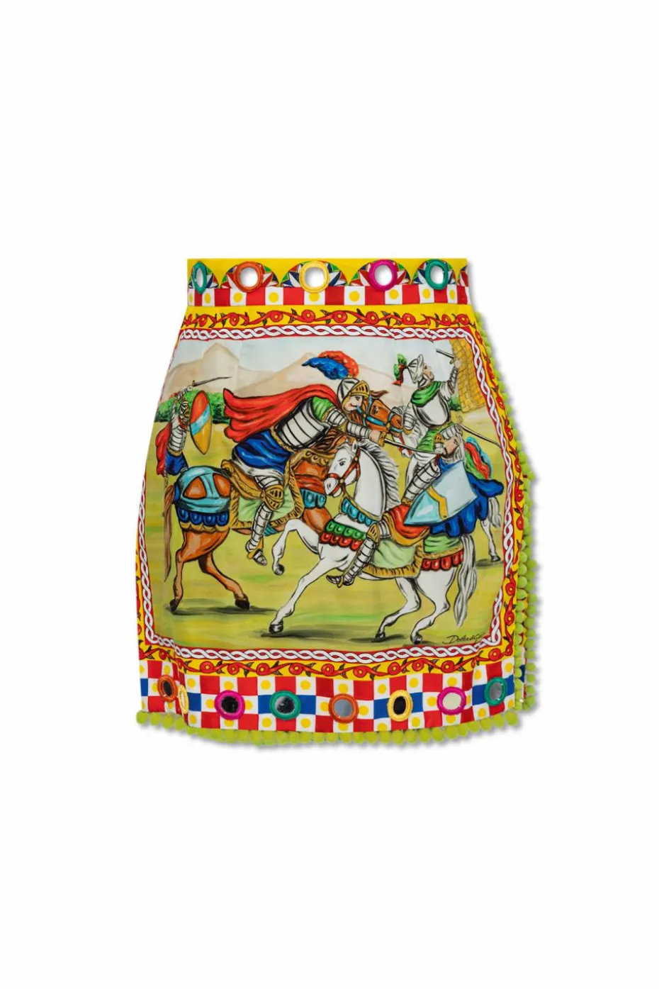 Dolce & Gabbana MULTIKOLOR Spódnica ze wzorem `Carretto`