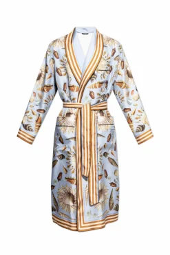 Dolce & Gabbana MULTIKOLOR Jedwabny szlafrok