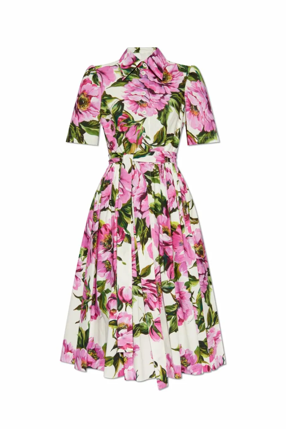 Dolce & Gabbana MULTIKOLOR Sukienka z motywem kwiatowym