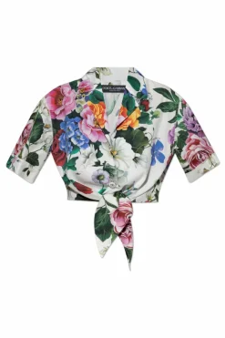 Dolce & Gabbana MULTIKOLOR Koszula z motywem kwiatowym