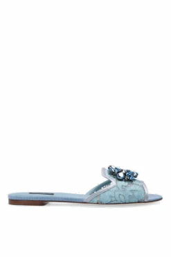 Dolce & Gabbana NIEBIESKI Klapki ‘Bianca’