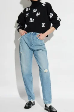Dolce & Gabbana NIEBIESKI Jeansy z logo