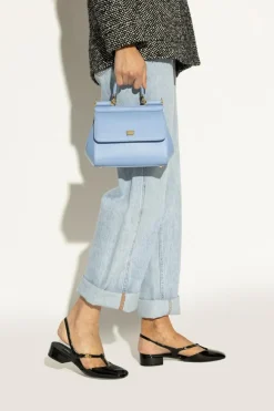 Dolce & Gabbana NIEBIESKI Torba do ręki ‘Sicilly Medium’