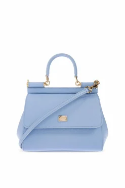 Dolce & Gabbana NIEBIESKI Torba do ręki ‘Sicilly Medium’