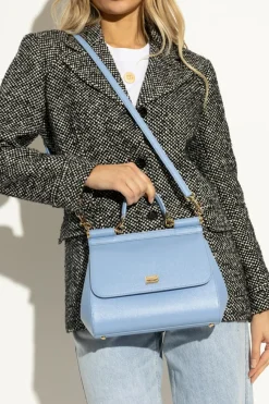 Dolce & Gabbana NIEBIESKI Torba do ręki ‘Sicilly Medium’