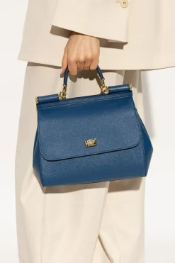 Dolce & Gabbana NIEBIESKI Torba na ramię ‘Sicily Large’