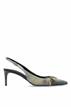 Dolce & Gabbana NIEBIESKI Buty na obcasie z aplikacjami