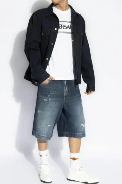 Dolce & Gabbana NIEBIESKI Jeansowe szorty
