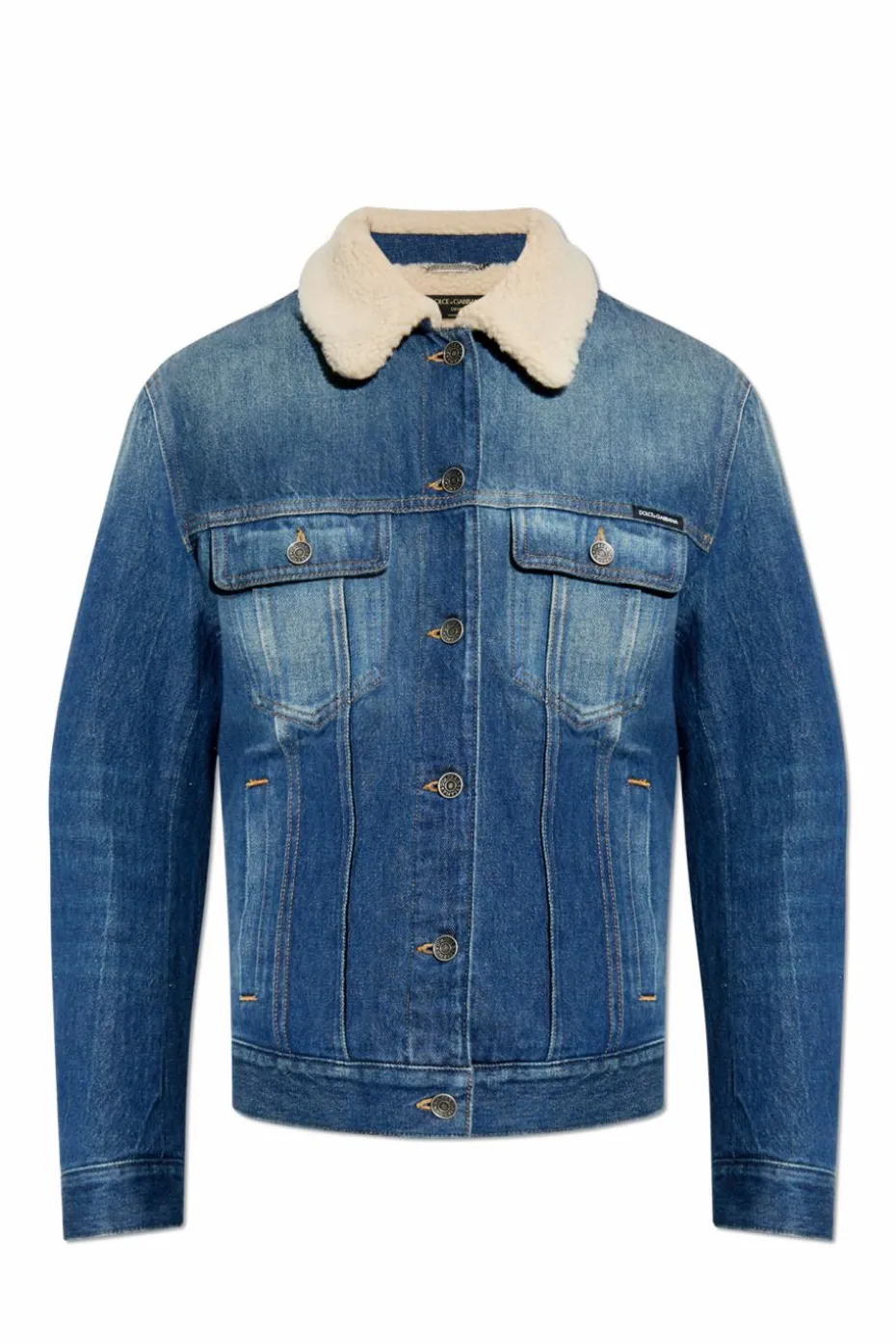 Dolce & Gabbana NIEBIESKI Kurtka jeansowa