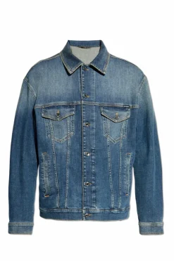 Dolce & Gabbana NIEBIESKI Jeansowa kurtka
