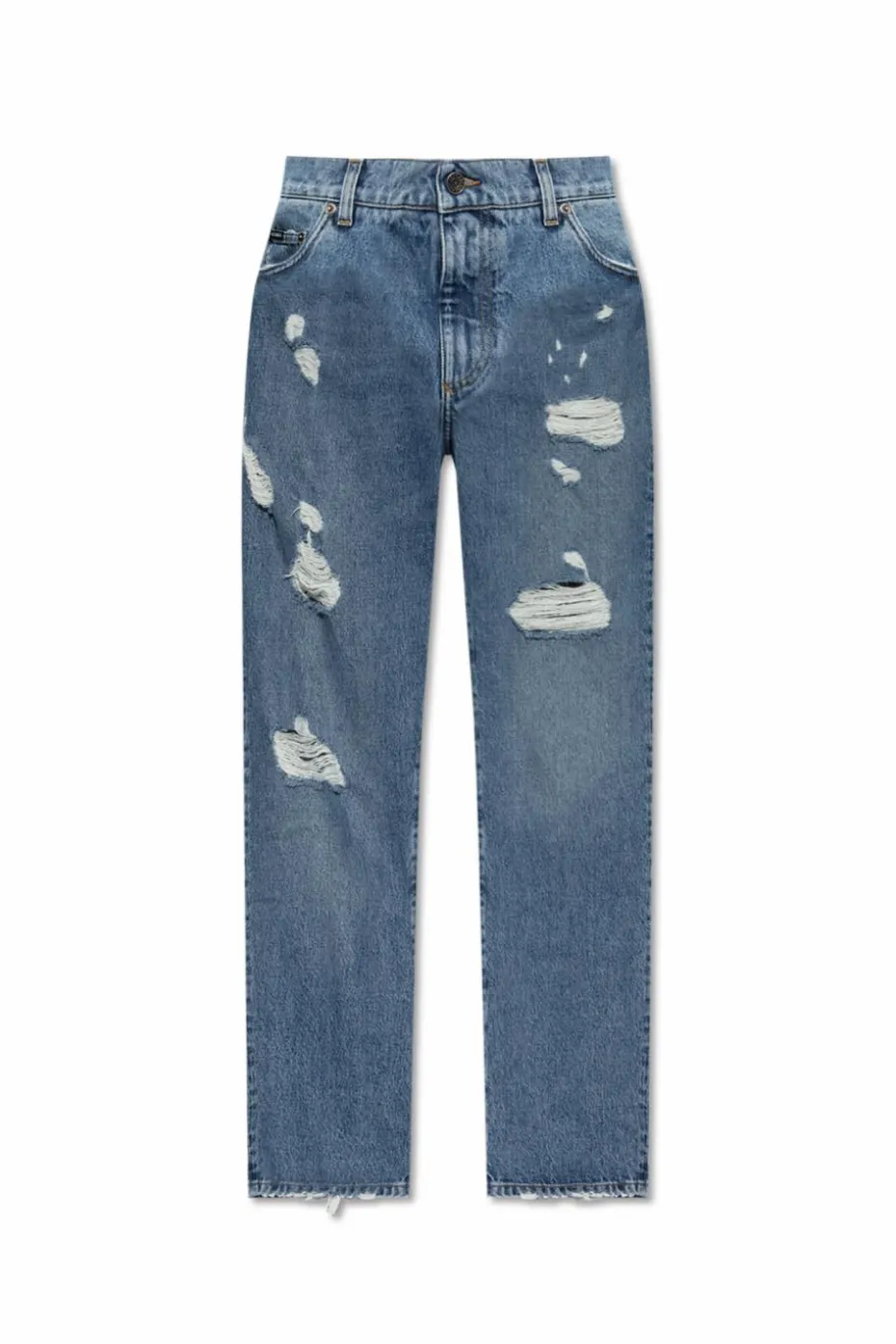 Dolce & Gabbana NIEBIESKI Jeansy z efektem `vintage`