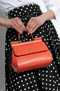 Dolce & Gabbana POMARAŃCZOWY Torba na ramię `Sicily Mini`