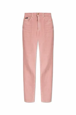 Dolce & Gabbana RÓŻOWY Jeansy z logo