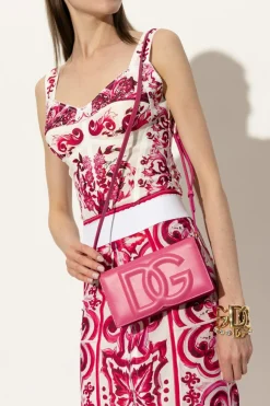 Dolce & Gabbana RÓŻOWY Portfel na pasku