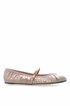 Dolce & Gabbana RÓŻOWY Satynowe baleriny
