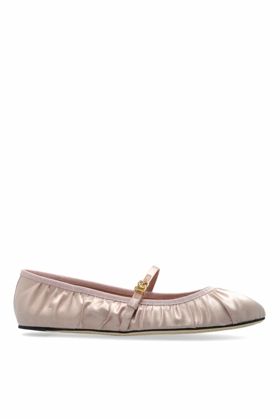 Dolce & Gabbana RÓŻOWY Satynowe baleriny