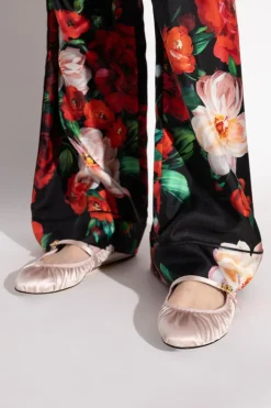 Dolce & Gabbana RÓŻOWY Satynowe baleriny