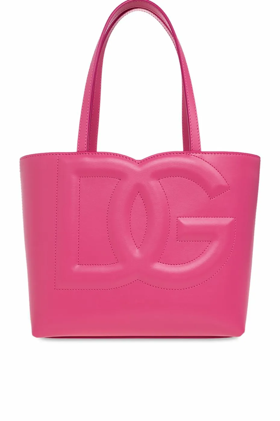 Dolce & Gabbana RÓŻOWY Skórzana torba typu ‘shopper’