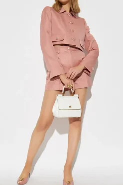 Dolce & Gabbana RÓŻOWY Szorty z monogramem