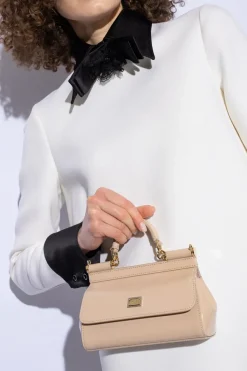 Dolce & Gabbana RÓŻOWY Torba na ramię ‘Small Sicily’