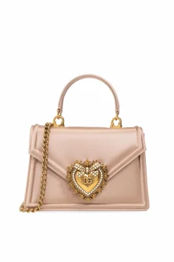 Dolce & Gabbana RÓŻOWY Torba na ramię `Devotion Small`