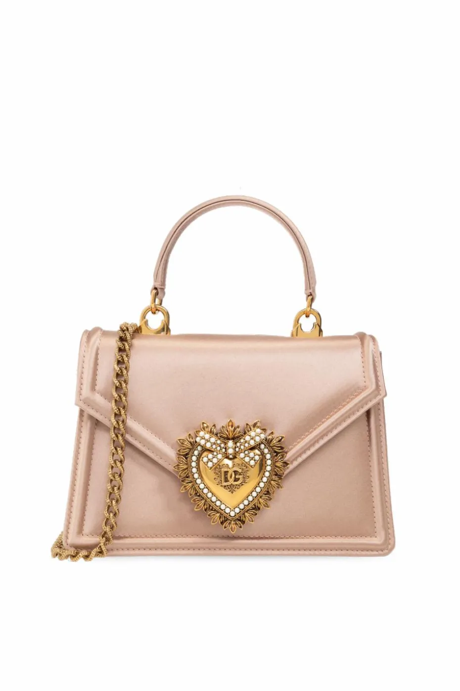 Dolce & Gabbana RÓŻOWY Torba na ramię `Devotion Small`