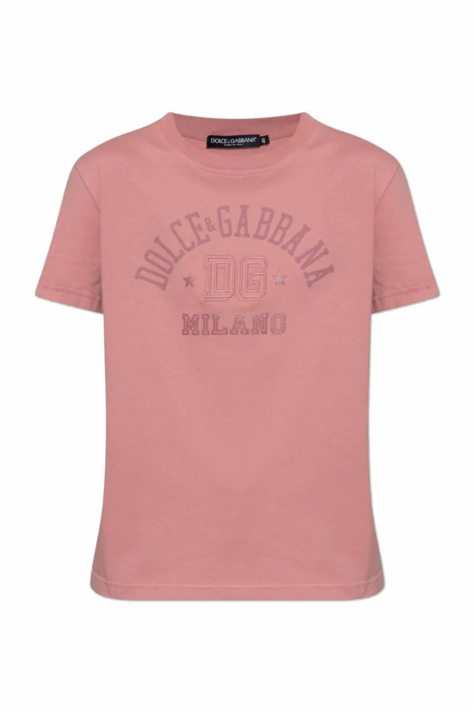 Dolce & Gabbana RÓŻOWY T-shirt z logo