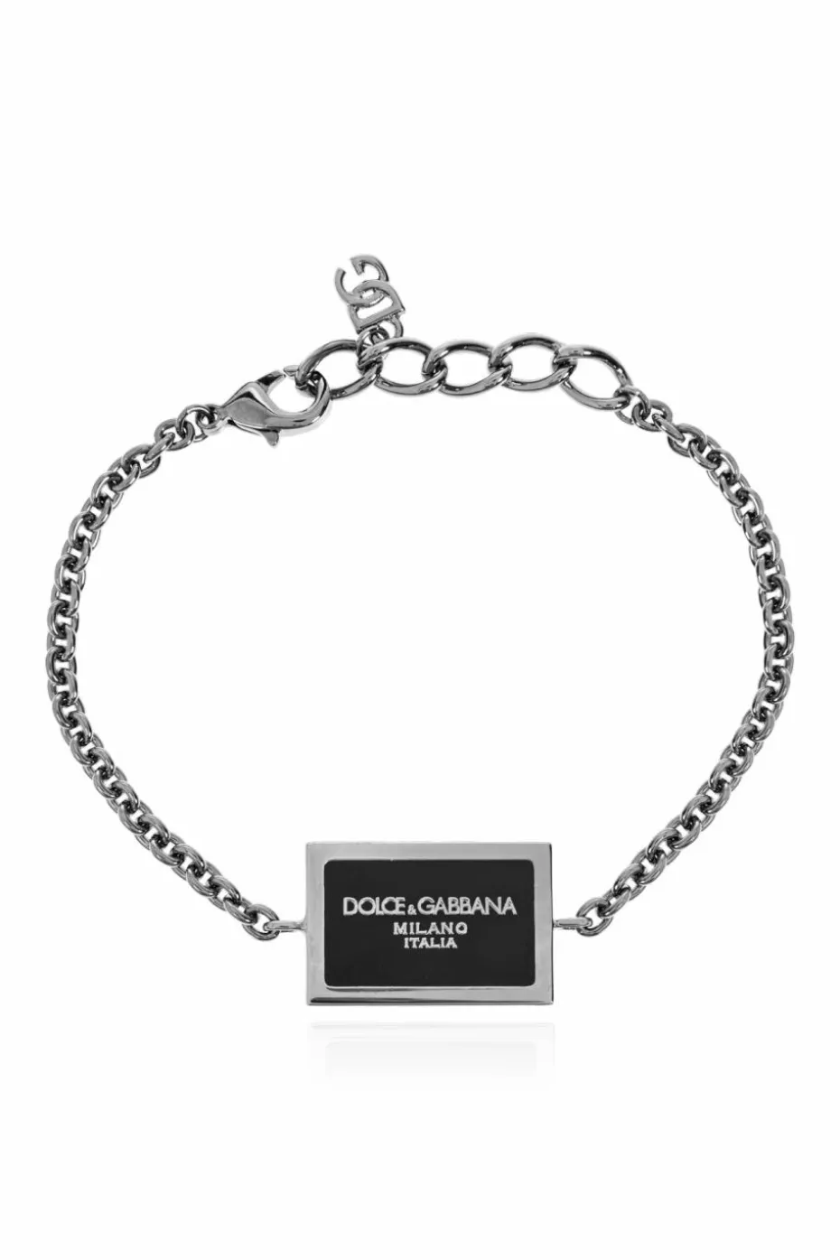 Dolce & Gabbana SREBRNY Bransoleta z logo