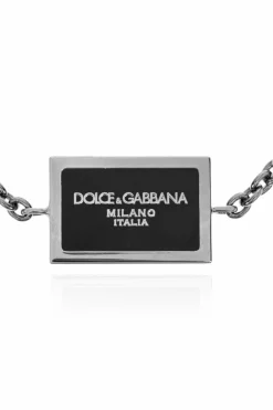 Dolce & Gabbana SREBRNY Bransoleta z logo