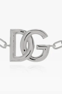 Dolce & Gabbana SREBRNY Bransoleta z logo