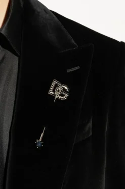 Dolce & Gabbana SREBRNY Broszka w kształcie logo