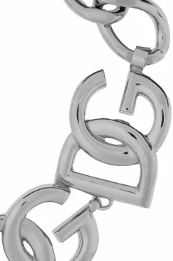 Dolce & Gabbana SREBRNY Bransoleta z logo
