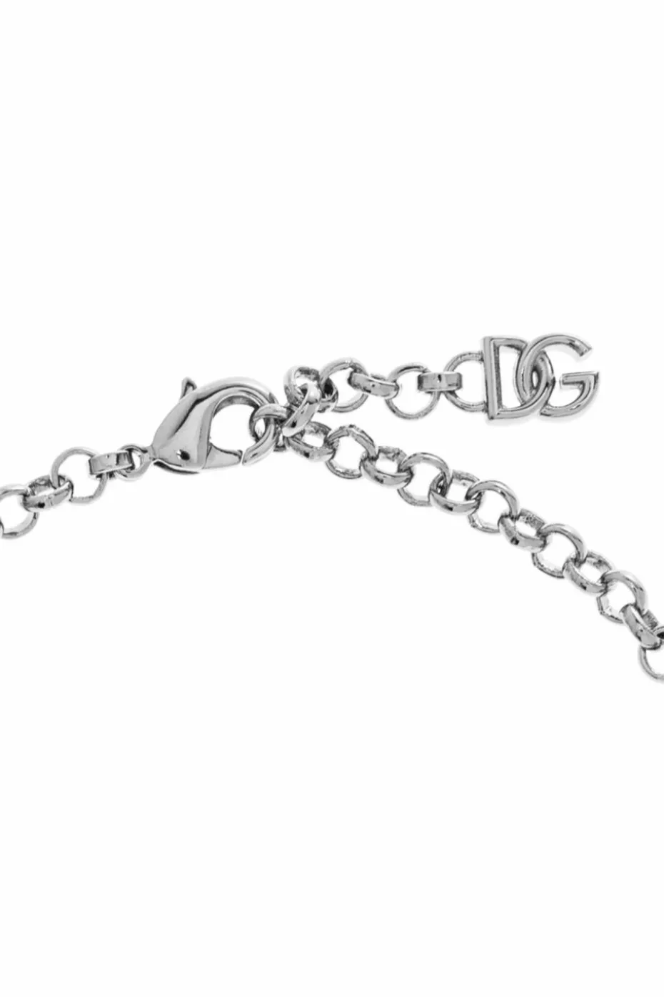 Dolce & Gabbana SREBRNY Bransoleta z zawieszkami
