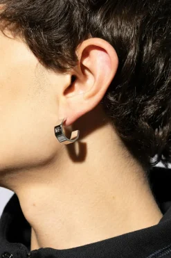 Dolce & Gabbana SREBRNY Kolczyki z logo