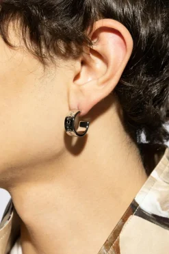 Dolce & Gabbana SREBRNY Kolczyki z logo