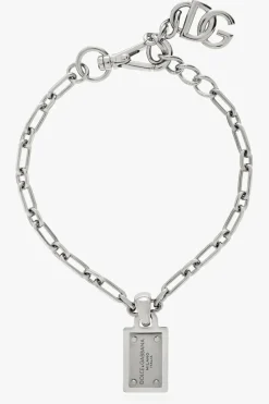 Dolce & Gabbana SREBRNY Mosiężna bransoleta