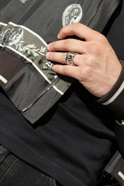 Dolce & Gabbana SREBRNY Mosiężny pierścień