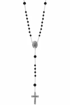 Dolce & Gabbana SREBRNY Naszyjnik w stylu różańcowym