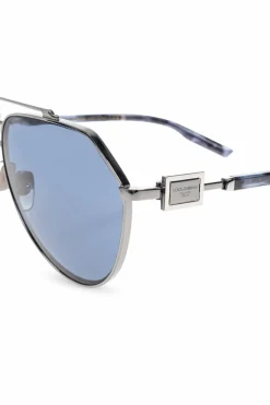 Dolce & Gabbana SREBRNY Okulary przeciwsłoneczne
