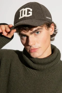 Dolce & Gabbana SZARY Czapka z daszkiem