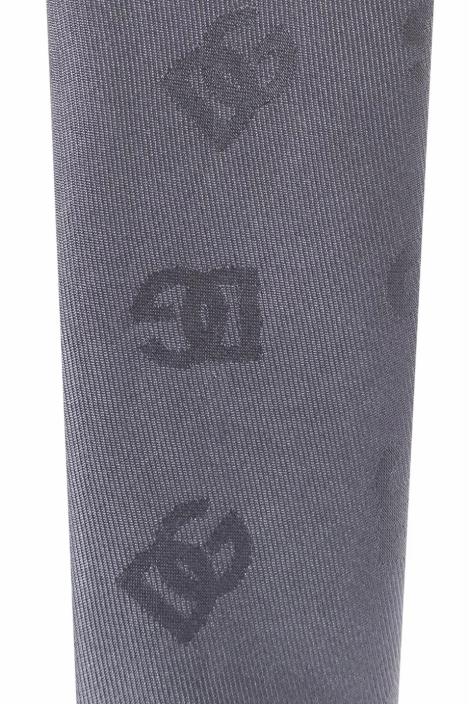 Dolce & Gabbana SZARY Jedwabny krawat