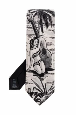 Dolce & Gabbana SZARY Jedwabny krawat