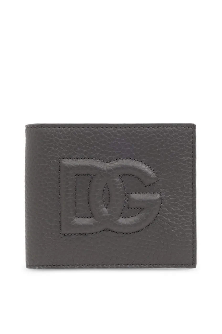 Dolce & Gabbana SZARY Składany portfel z logo